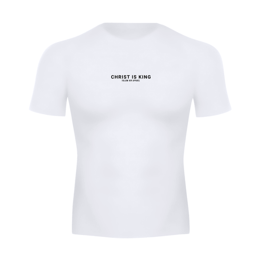 Christ is King Compression Tee WHITE