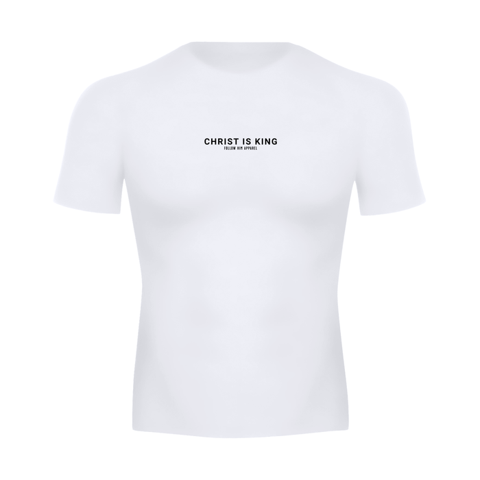 Christ is King Compression Tee WHITE