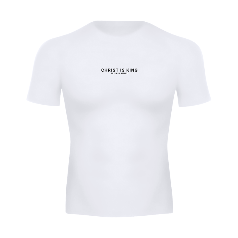 Christ is King Compression Tee WHITE