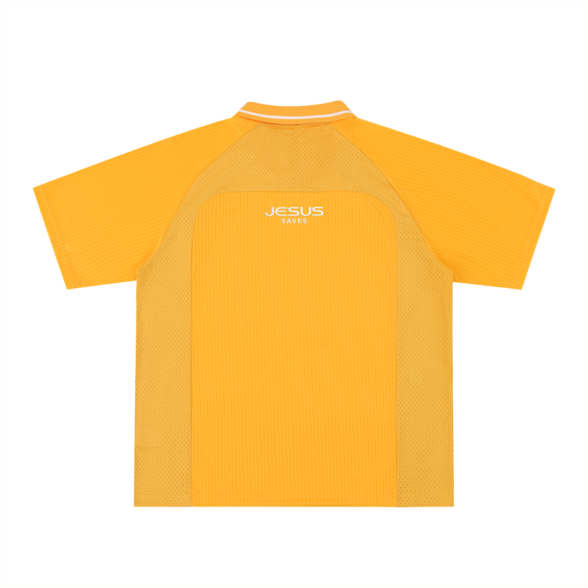Oversized Yellow Jesus Saves Jersey (size down)