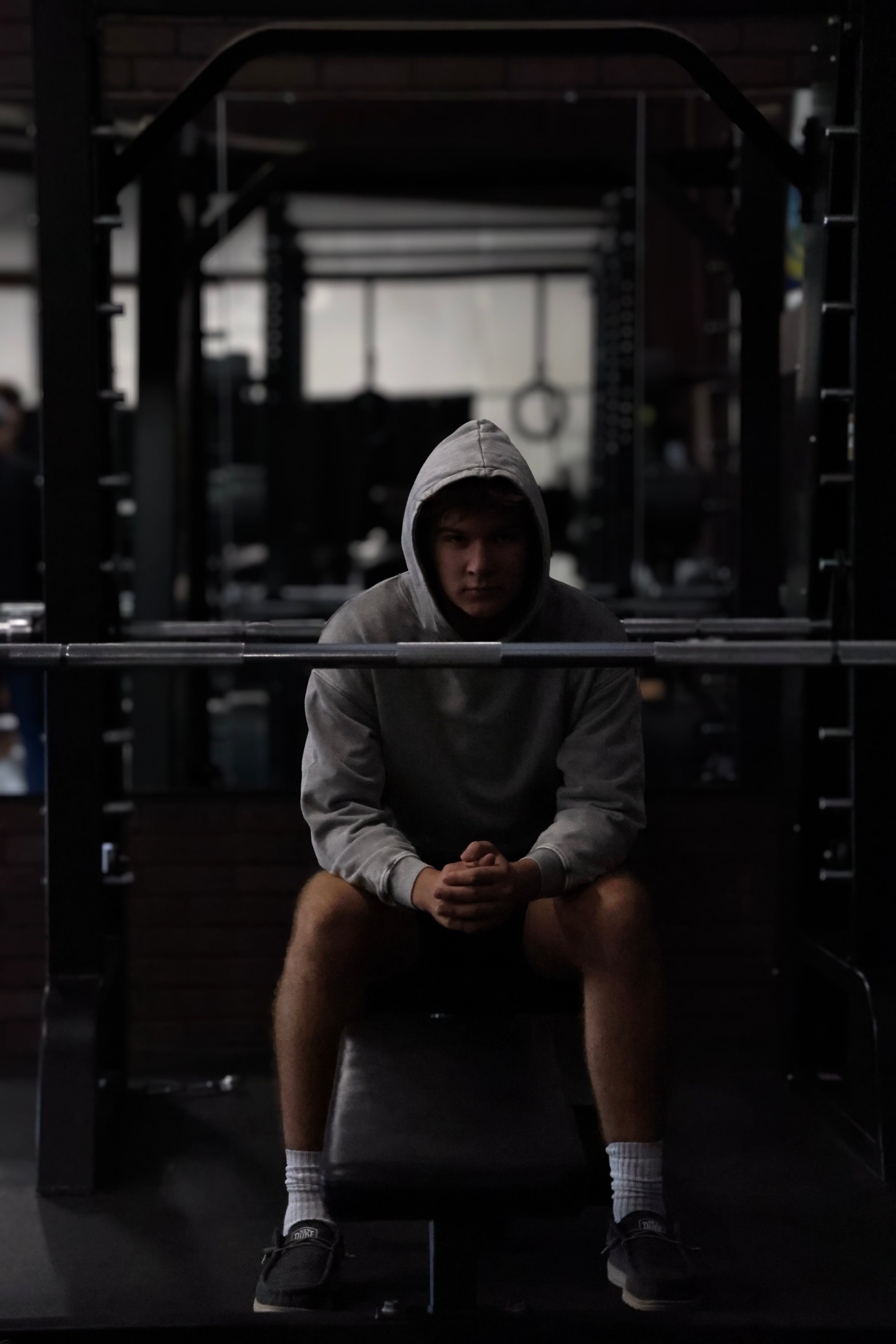 ACID WASH FLLWHIM HOODIE - light grey, dark grey, light brown