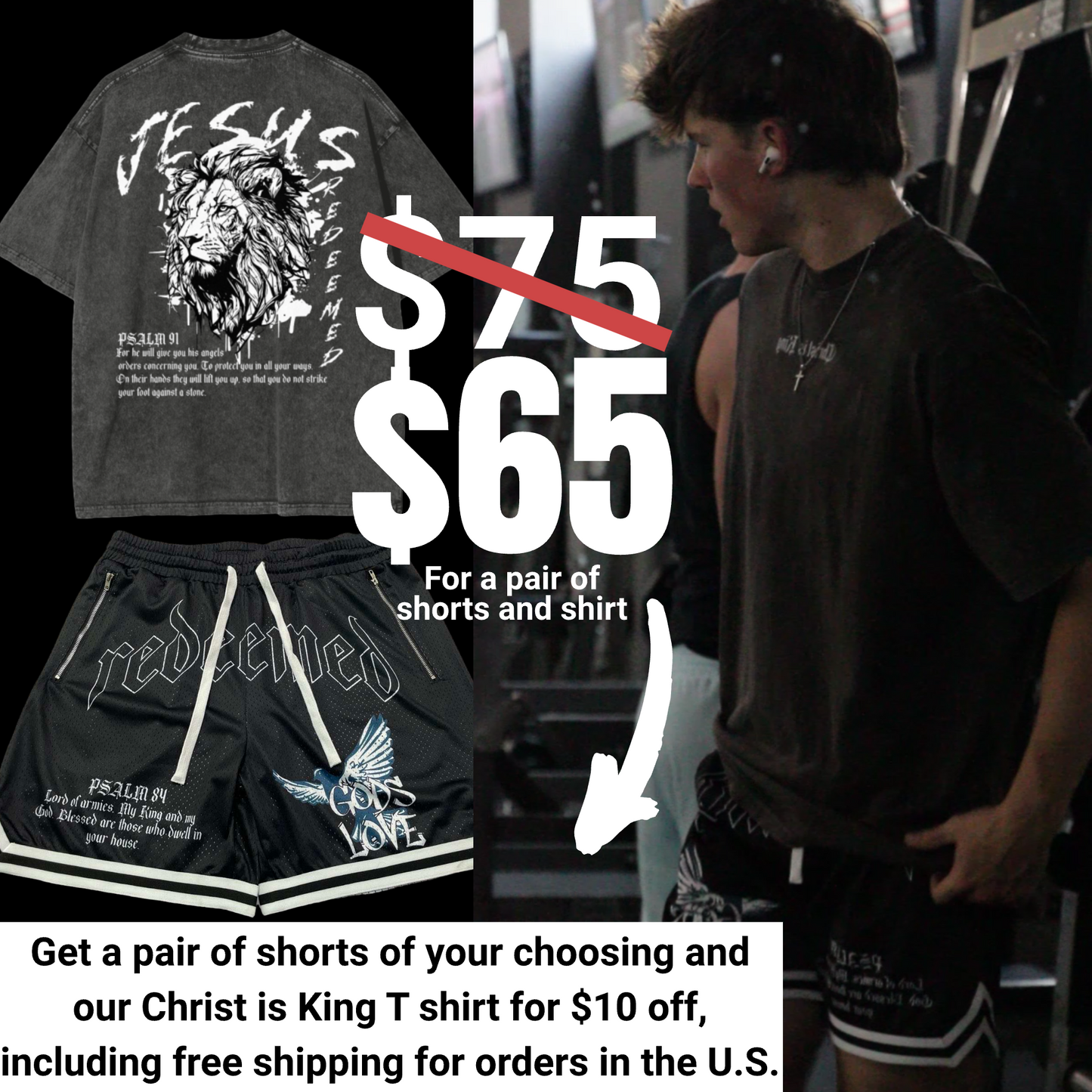 Christ is King OVERSIZED Vintage T Shirt