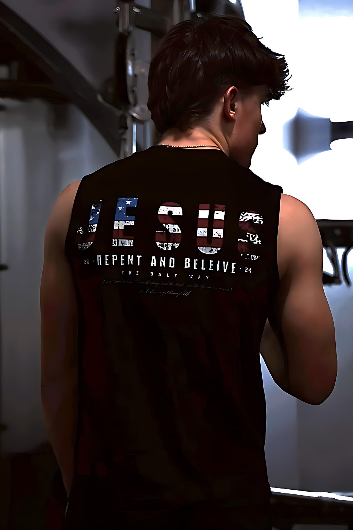 JESUS - Repent and Believe Tank Top