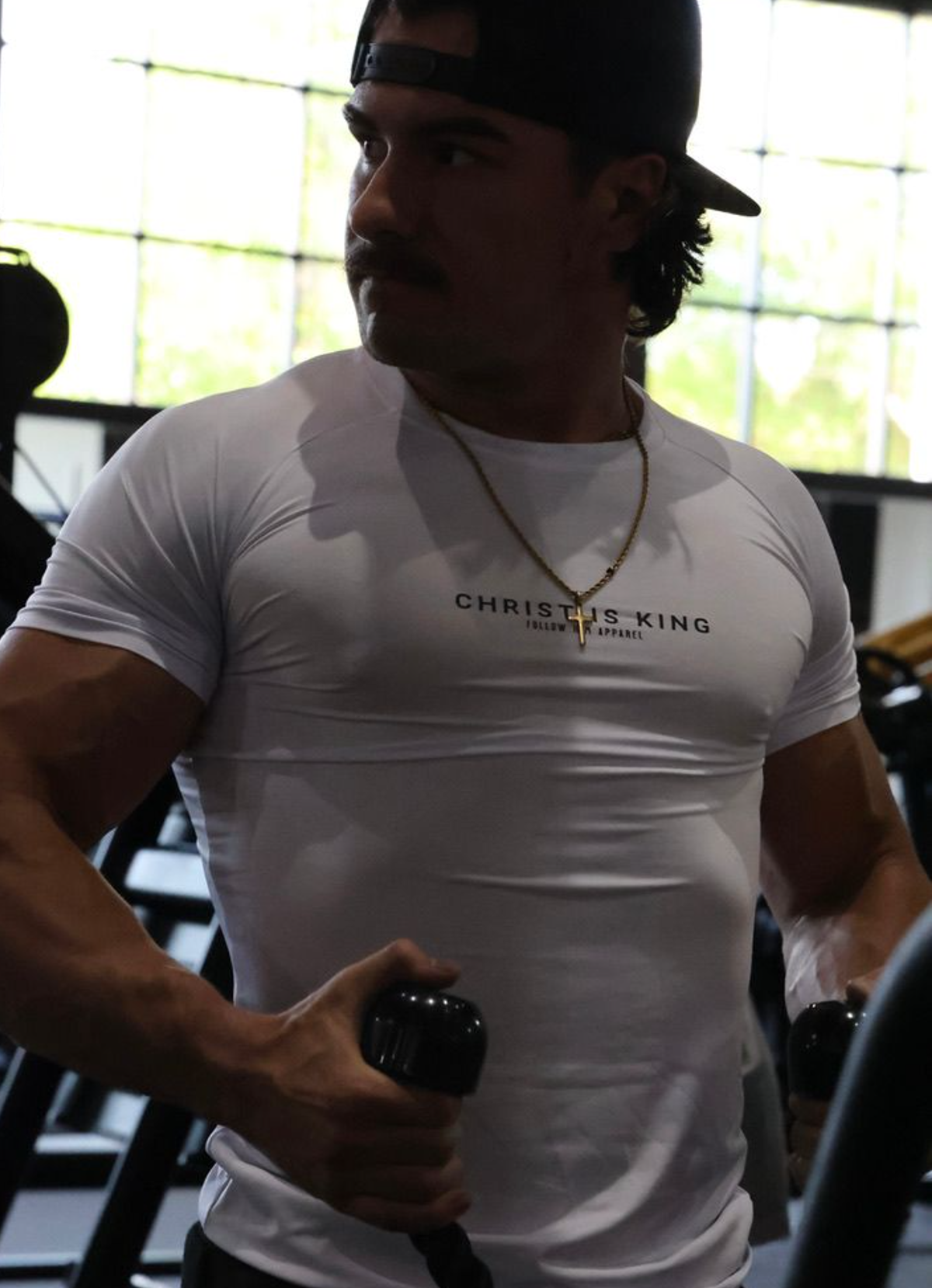 Christ is King Compression Tee WHITE