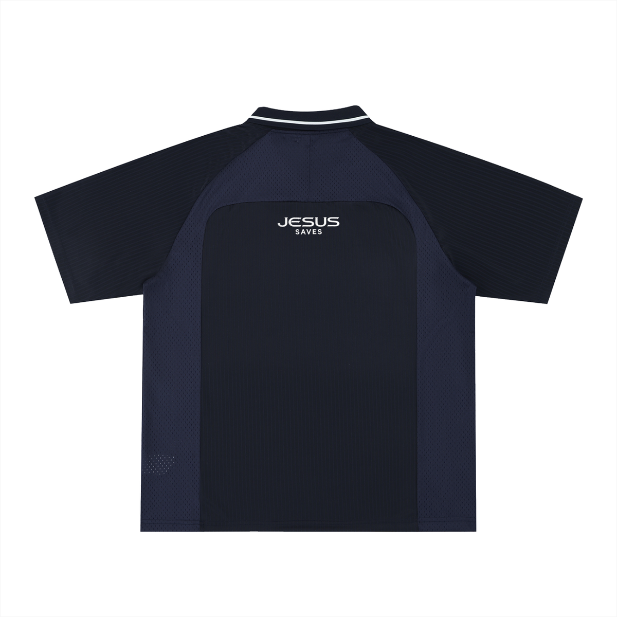 Oversized Navy Jesus Saves Jersey (size down)