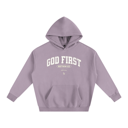 GOD FIRST WOMENS HOODIE (oversized)