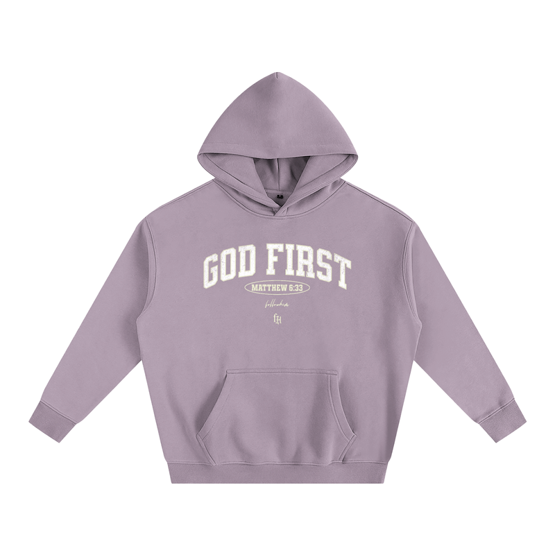GOD FIRST WOMENS HOODIE (oversized)