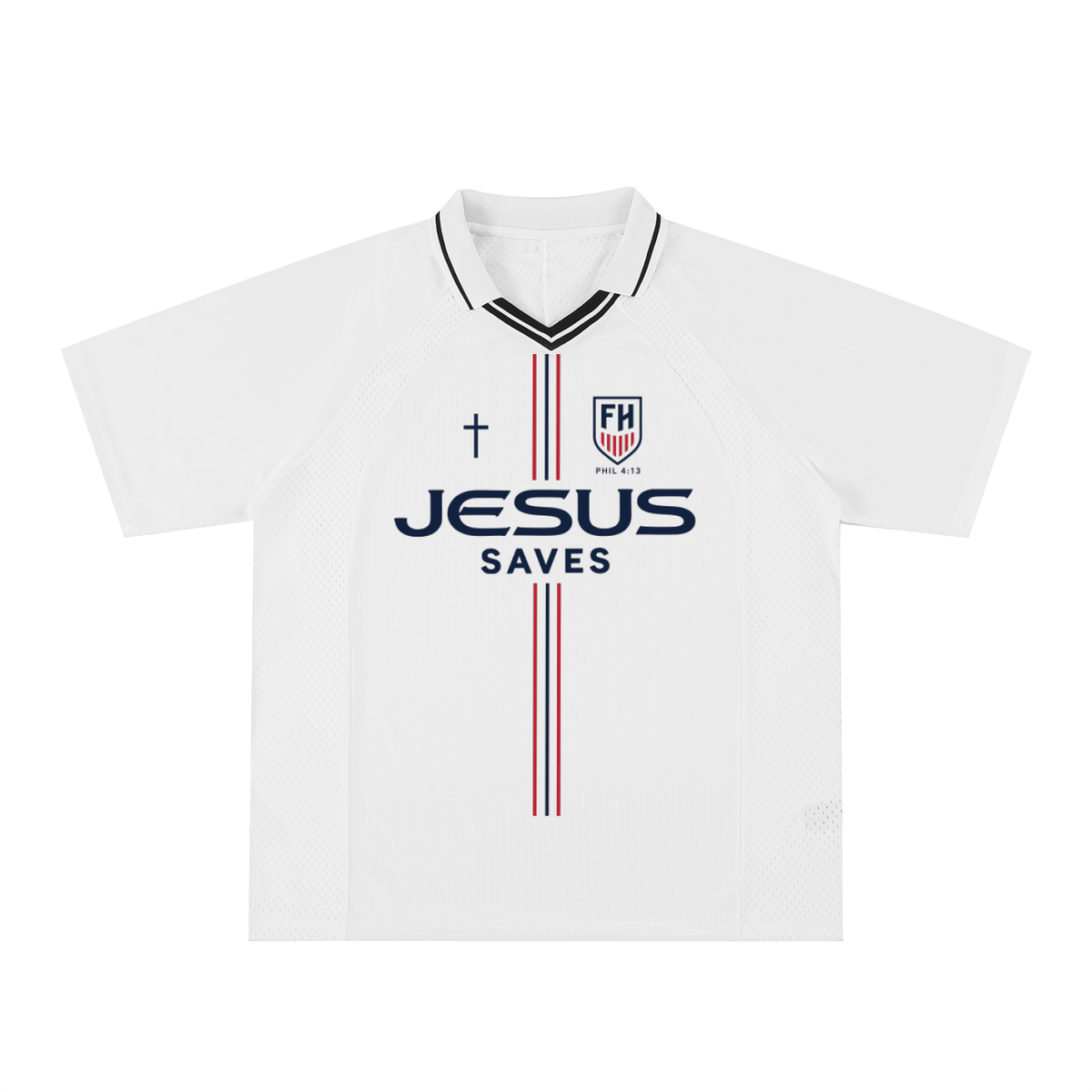 USA White Jesus Jersey Oversized