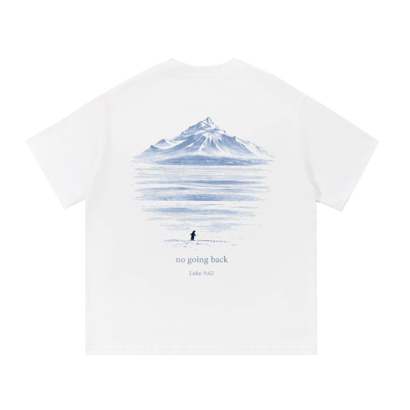 Lone Penguin Follow Jesus Tee