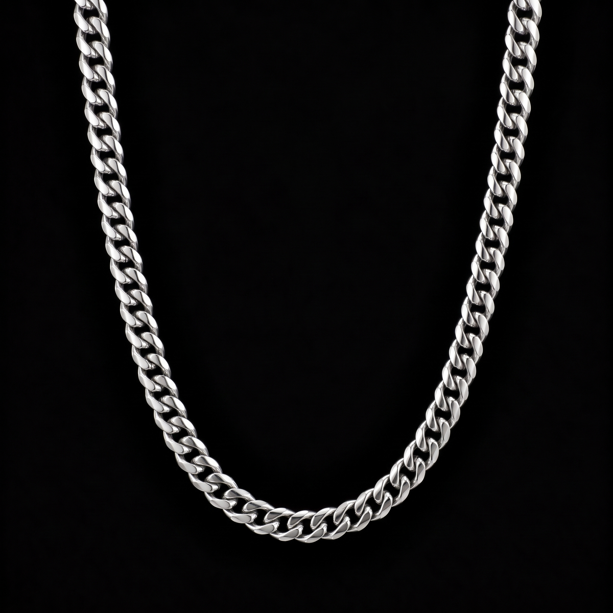 Cuban chain 3mm, silver