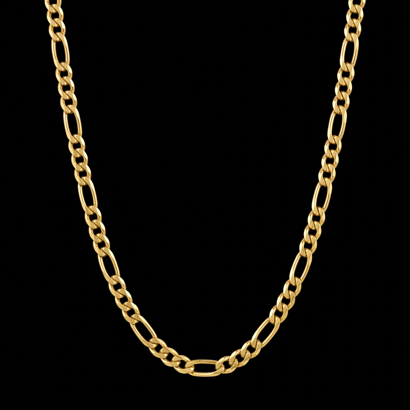 Figaro chain 3mm, gold