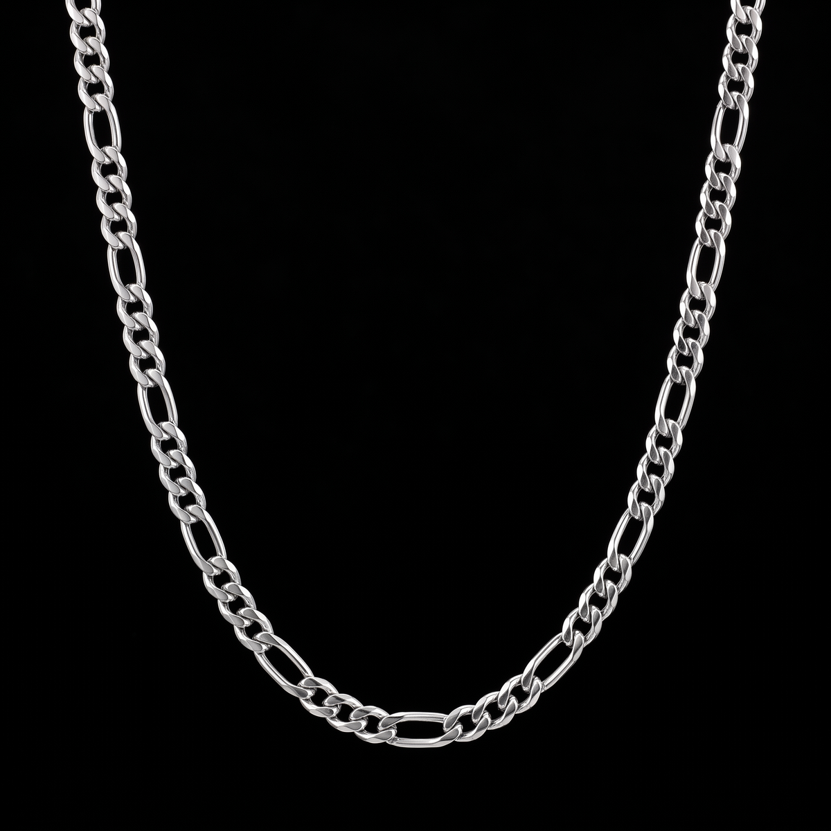 Figaro chain 3mm, silver