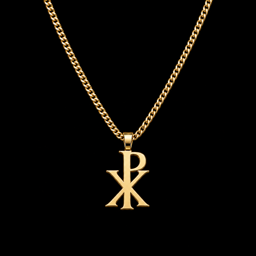 The Chi Rho pendant, gold