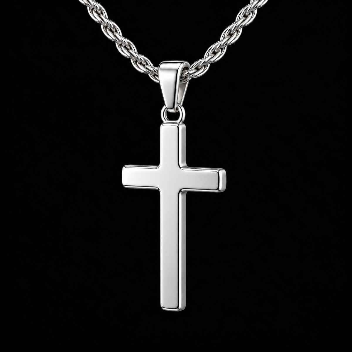 The Cross pendant, silver