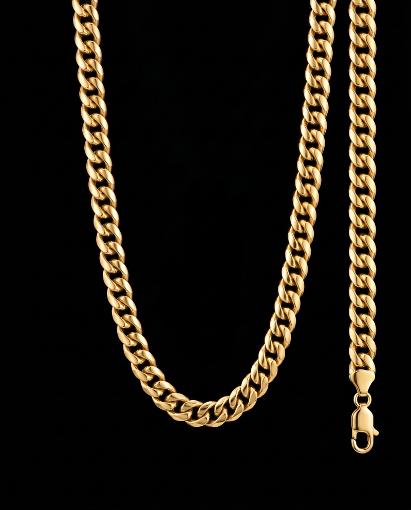 Chain and bracelet set, gold