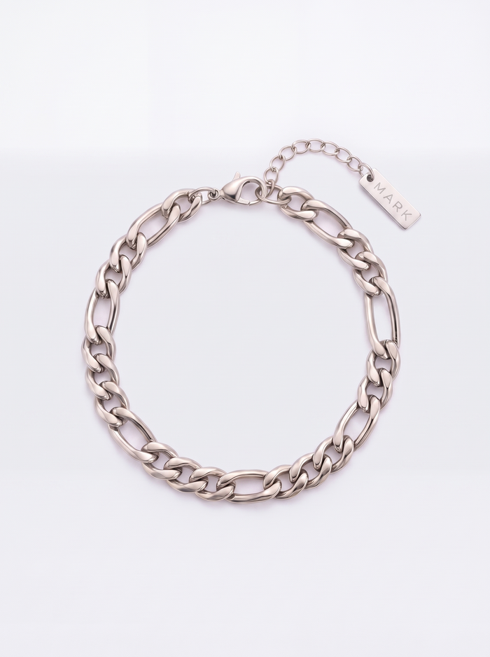 Figaro Bracelet — Silver