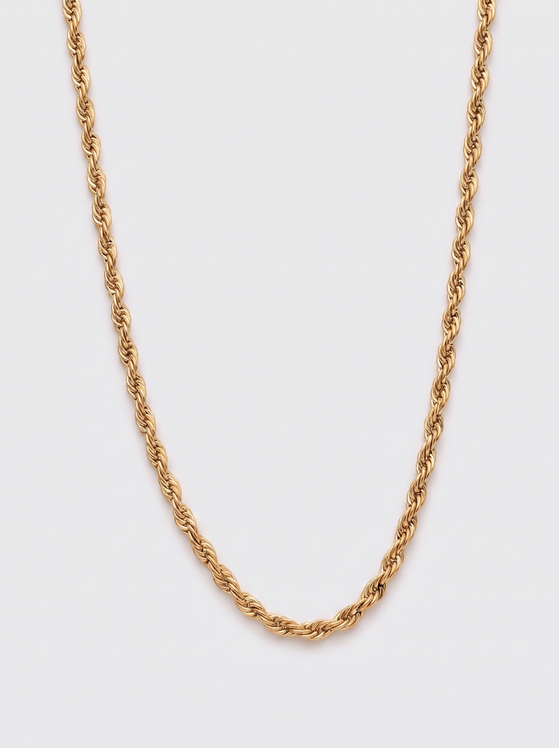 Gold 3mm rope chain