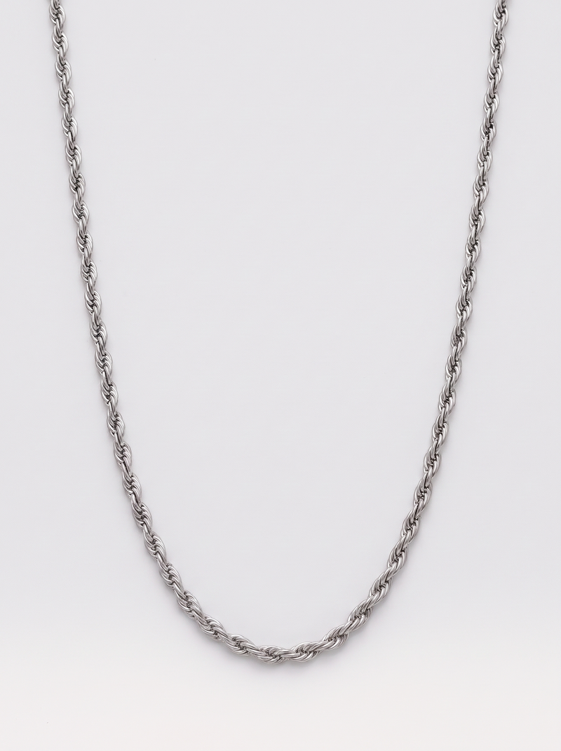 Silver 3mm rope chain